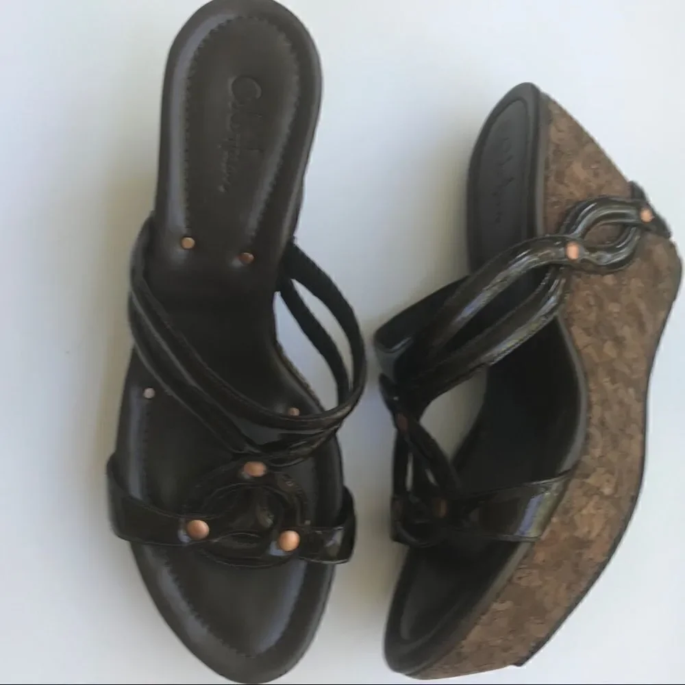 COLE HAAN WEDGE PLATFORM SANDAL